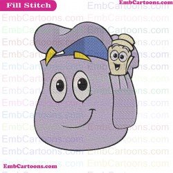 Backpack And Map Dora And Friends Embroidery Design