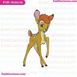 Bambi Deer Embroidery Design 1
