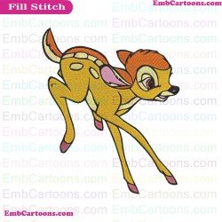 Bambi Deer Embroidery Design