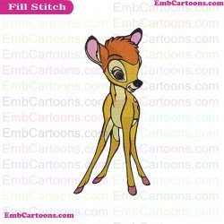 Bambi Deer Embroidery Design 2