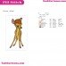 Bambi Deer Embroidery Design 2