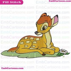 Bambi Deer Embroidery Design 5