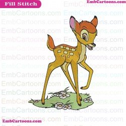 Bambi Deer Embroidery Design 6