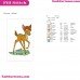 Bambi Deer Embroidery Design 6