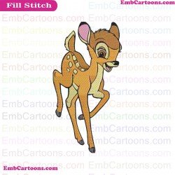 Bambi Deer Embroidery Design 7