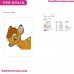 Bambi Deer Face Embroidery Design 1