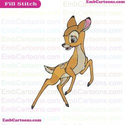 Bambi Deer Faline Embroidery Design