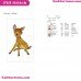 Bambi Deer Smiling Embroidery Design 1