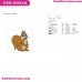 Bambi Deer Squirrel Embroidery Design 1