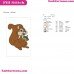 Bambi Deer Squirrel Embroidery Design 2