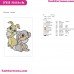 Bambi Thumper And Miss Bunny Embroidery Design