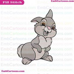 Bambi Thumper Happy Embroidery Design 8