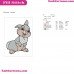 Bambi Thumper Happy Embroidery Design 8