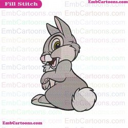Bambi Thumper Smiling Embroidery Design 9