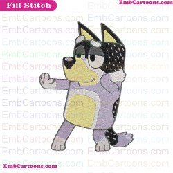 Bandit Bluey Friends Embroidery Design