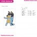 Bandit Bluey Friends Embroidery Design