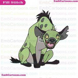 Banzai The Lion King Embroidery Design 15