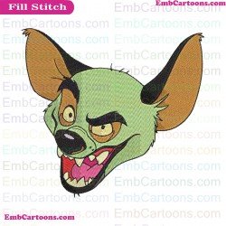Banzai The Lion King Embroidery Design 2