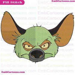 Banzai The Lion King Embroidery Design 3