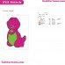 Barney Embroidery Design 4