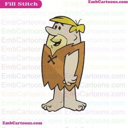 Barney Rubble The Flintstones Embroidery Design 1