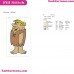 Barney Rubble The Flintstones Embroidery Design 1