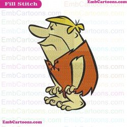 Barney Rubble The Flintstones Embroidery Design 2