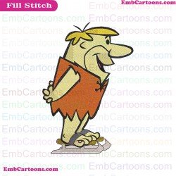 Barney Rubble The Flintstones Embroidery Design 3
