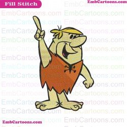 Barney Rubble The Flintstones Embroidery Design 4