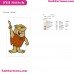 Barney Rubble The Flintstones Embroidery Design 4