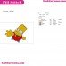 Bart Simpson The Simpsons Embroidery Design