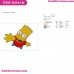 Bart Simpson The Simpsons Embroidery Design