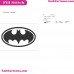 Batman Logo Embroidery Design