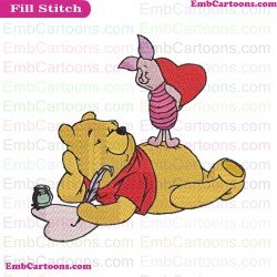 Bear Winnie The Pooh Embroidery Design 10
