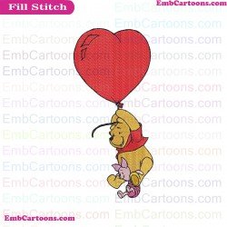 Bear Winnie The Pooh Embroidery Design 11