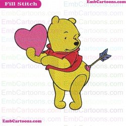 Bear Winnie The Pooh Embroidery Design 17