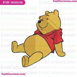 Bear Winnie The Pooh Embroidery Design 1