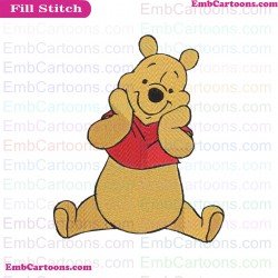 Bear Winnie The Pooh Embroidery Design 22