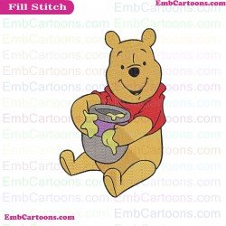 Bear Winnie The Pooh Embroidery Design 24