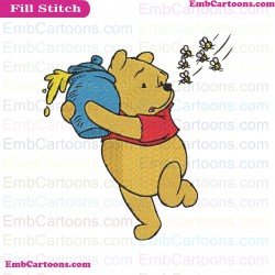 Bear Winnie The Pooh Embroidery Design 2