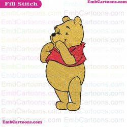 Bear Winnie The Pooh Embroidery Design 3