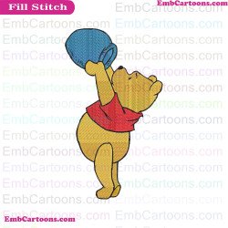 Bear Winnie The Pooh Embroidery Design 4