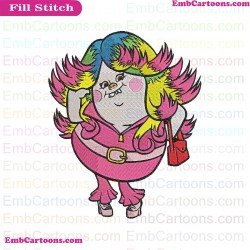 Beautiful Bridget Trolls Embroidery Design