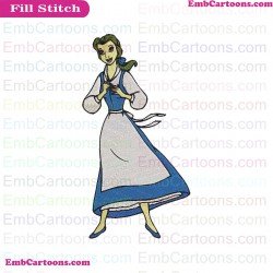 Beauty And Beast Embroidery Design 2