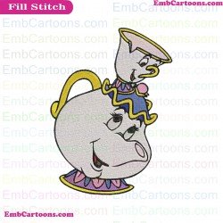 Beauty And Beast Embroidery Design 4