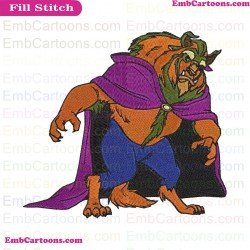 Beauty And The Beast Embroidery Design 5