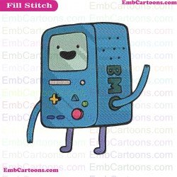Beemo Adventure Time Embroidery Design