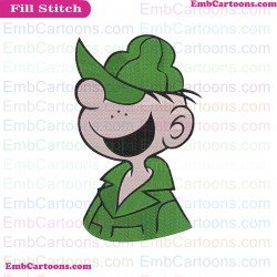 Beetle Bailey Embroidery Design 01