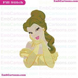 Belle Beauty And Beast Embroidery Design