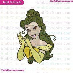 Belle Beauty And The Beast Embroidery Design